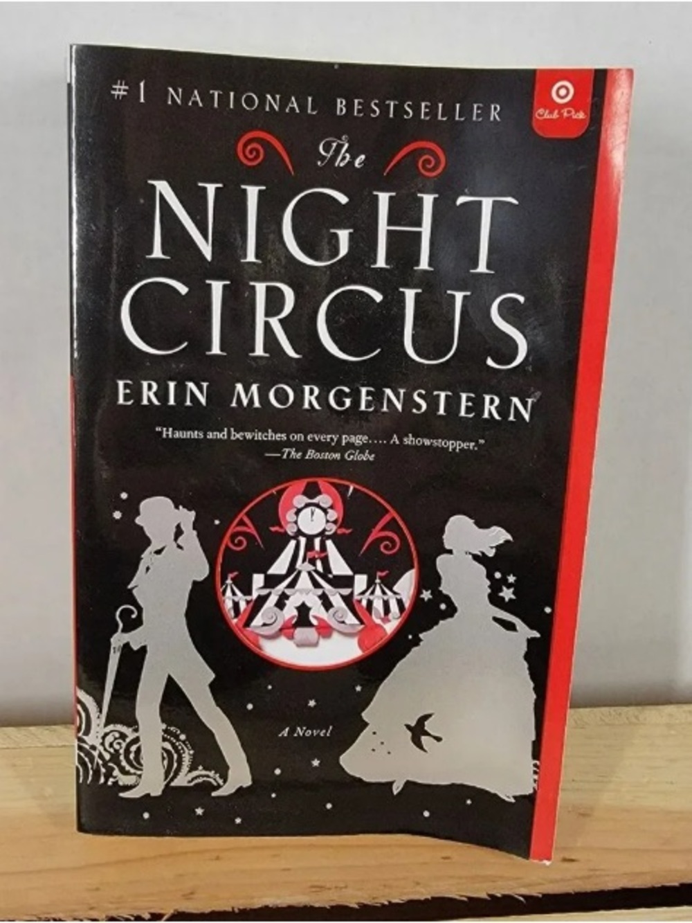 The Night Circus Decorative Art Print - Black & Red Glass Wall Art